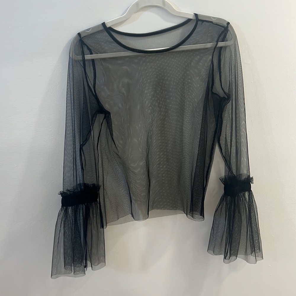 Black sheer Top